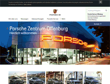 Tablet Screenshot of porsche-offenburg.de